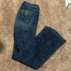 bebe flare jeans. size 25